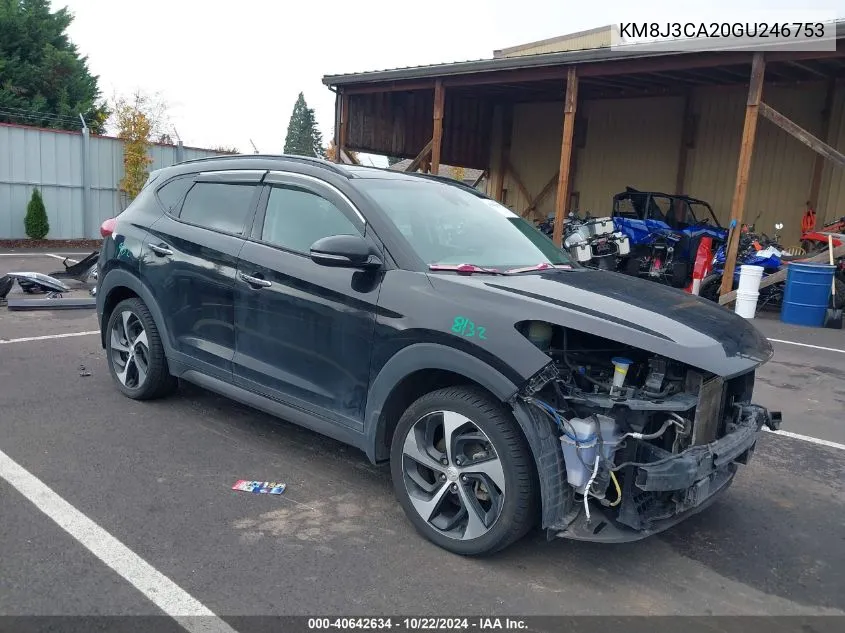 KM8J3CA20GU246753 2016 Hyundai Tucson Limited