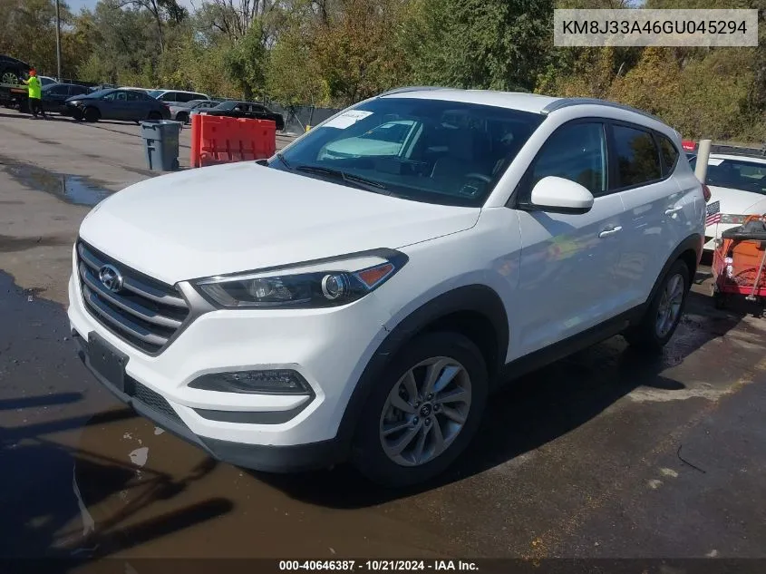 2016 Hyundai Tucson Se VIN: KM8J33A46GU045294 Lot: 40646387