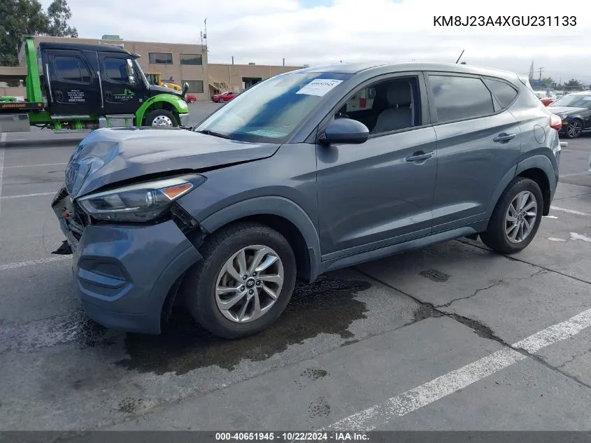 2016 Hyundai Tucson Se VIN: KM8J23A4XGU231133 Lot: 40651945