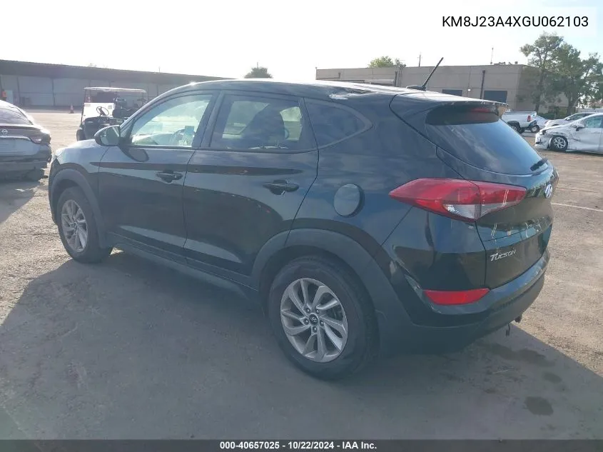 2016 Hyundai Tucson Se VIN: KM8J23A4XGU062103 Lot: 40657025