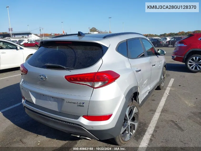 2016 Hyundai Tucson Limited VIN: KM8J3CA28GU128370 Lot: 40663168