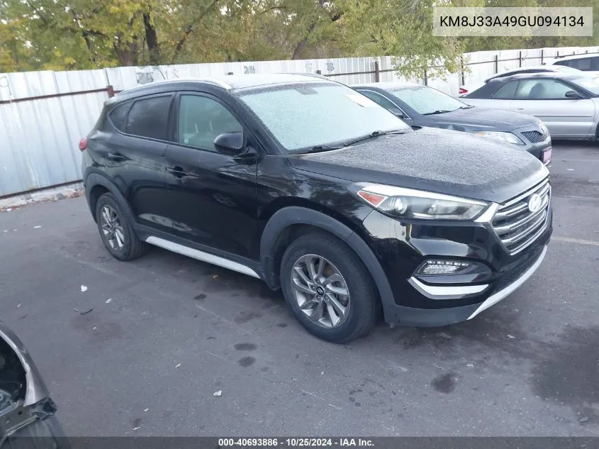 2016 Hyundai Tucson Se VIN: KM8J33A49GU094134 Lot: 40693886