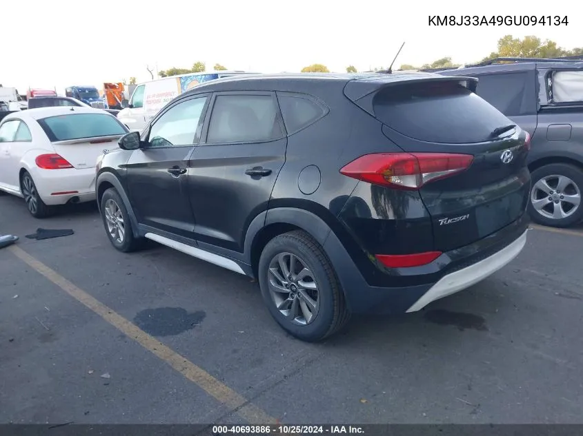 2016 Hyundai Tucson Se VIN: KM8J33A49GU094134 Lot: 40693886