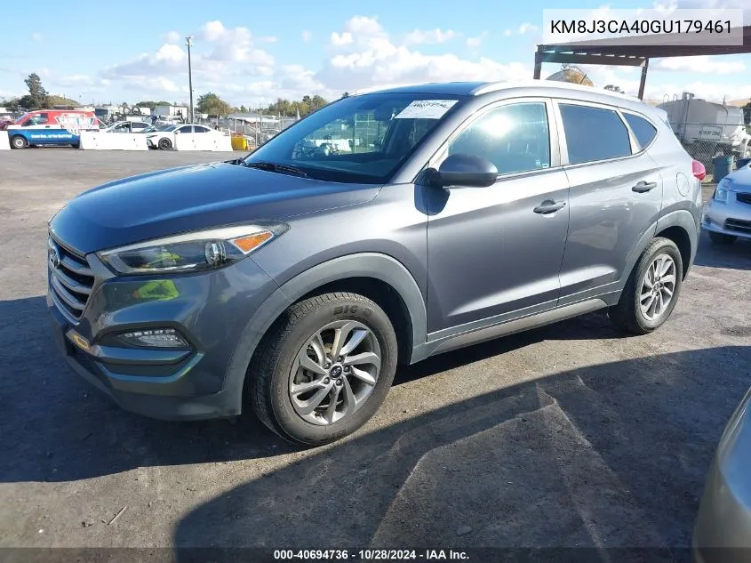 2016 Hyundai Tucson Se VIN: KM8J3CA40GU179461 Lot: 40694736