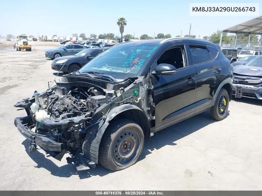 2016 Hyundai Tucson Sport VIN: KM8J33A29GU266743 Lot: 40711370