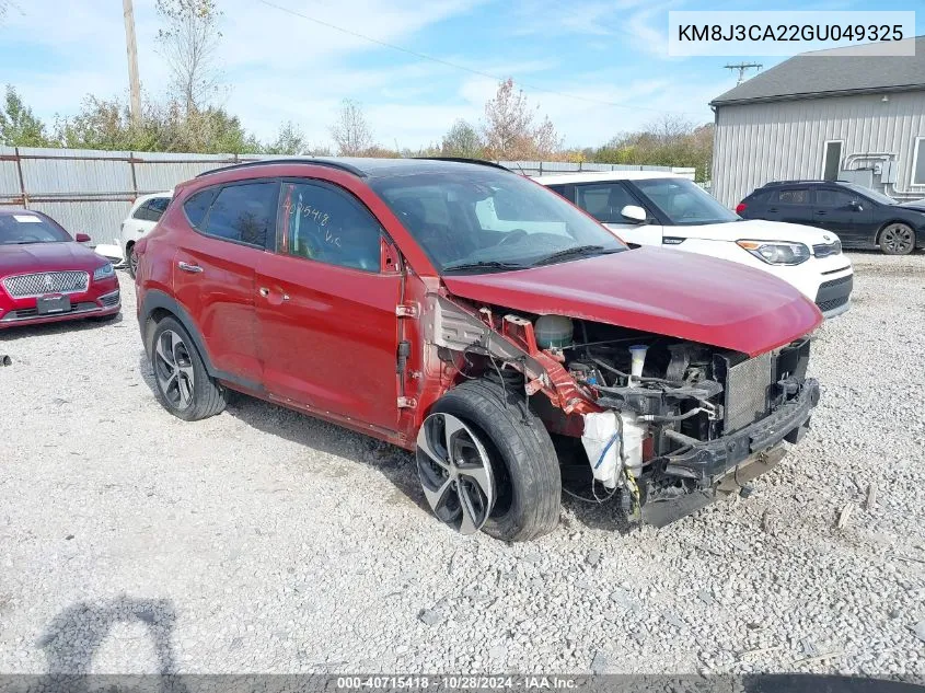 2016 Hyundai Tucson Limited VIN: KM8J3CA22GU049325 Lot: 40715418