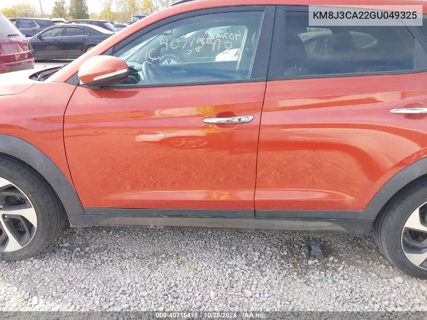 2016 Hyundai Tucson Limited VIN: KM8J3CA22GU049325 Lot: 40715418