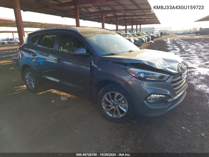 2016 Hyundai Tucson Se VIN: KM8J33A43GU159723 Lot: 40725105