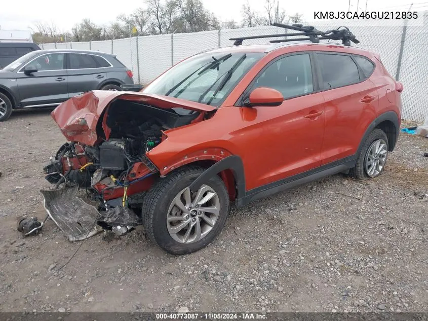 2016 Hyundai Tucson Se VIN: KM8J3CA46GU212835 Lot: 40773087