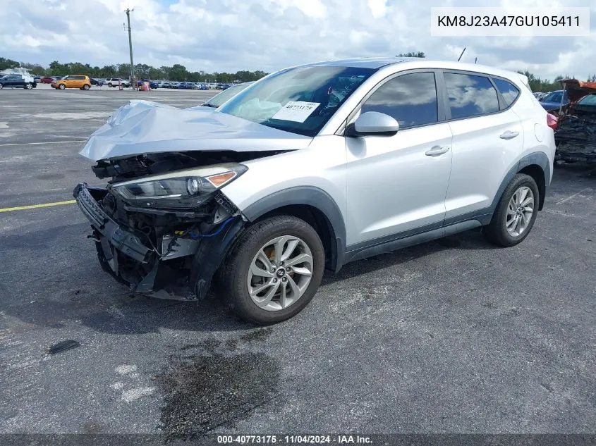 2016 Hyundai Tucson Se VIN: KM8J23A47GU105411 Lot: 40773175