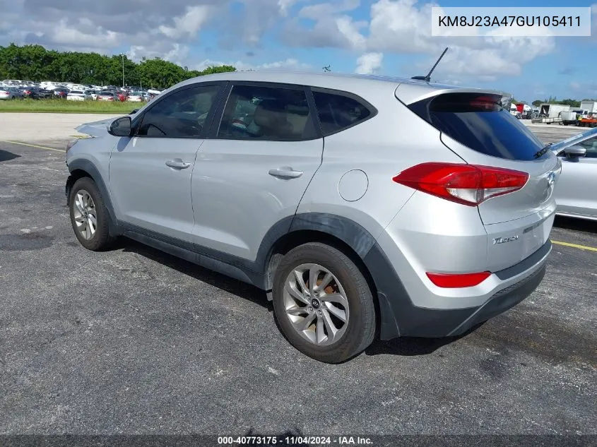 2016 Hyundai Tucson Se VIN: KM8J23A47GU105411 Lot: 40773175