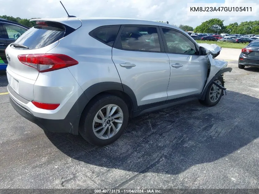 2016 Hyundai Tucson Se VIN: KM8J23A47GU105411 Lot: 40773175