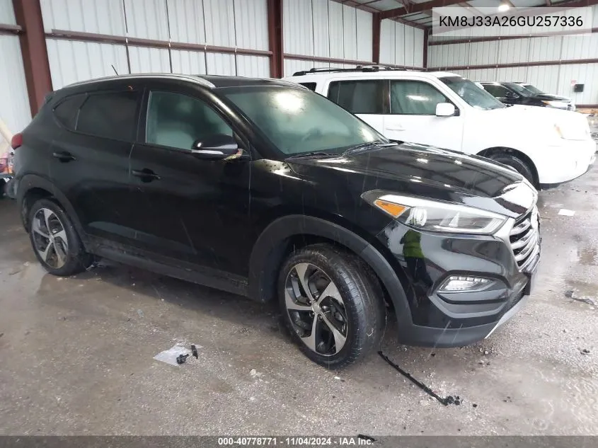 2016 Hyundai Tucson Sport VIN: KM8J33A26GU257336 Lot: 40778771