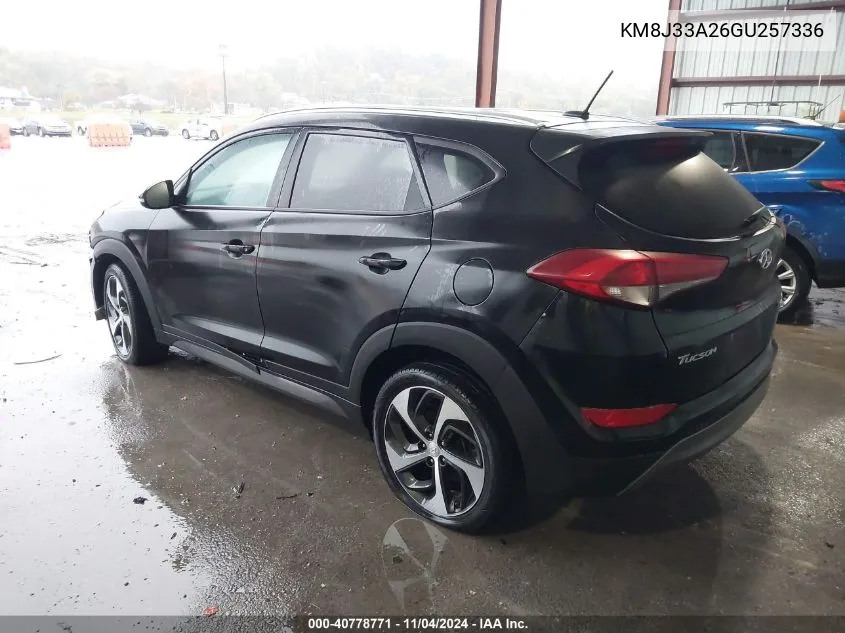 2016 Hyundai Tucson Sport VIN: KM8J33A26GU257336 Lot: 40778771