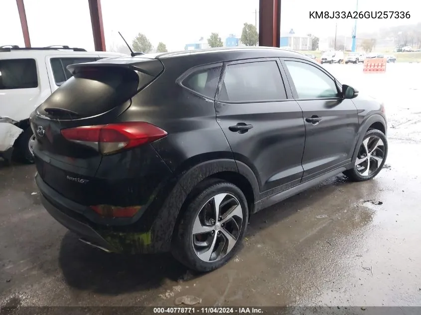 2016 Hyundai Tucson Sport VIN: KM8J33A26GU257336 Lot: 40778771