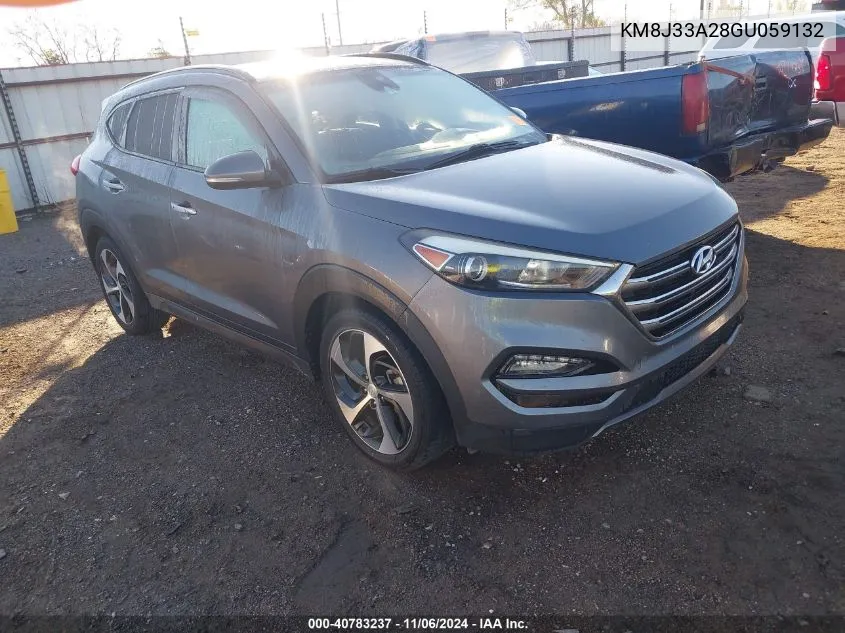 2016 Hyundai Tucson Limited VIN: KM8J33A28GU059132 Lot: 40783237