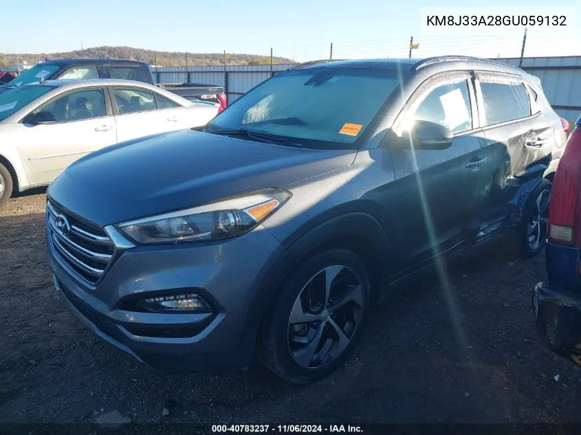 2016 Hyundai Tucson Limited VIN: KM8J33A28GU059132 Lot: 40783237