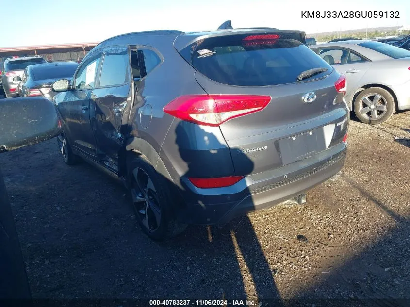 2016 Hyundai Tucson Limited VIN: KM8J33A28GU059132 Lot: 40783237