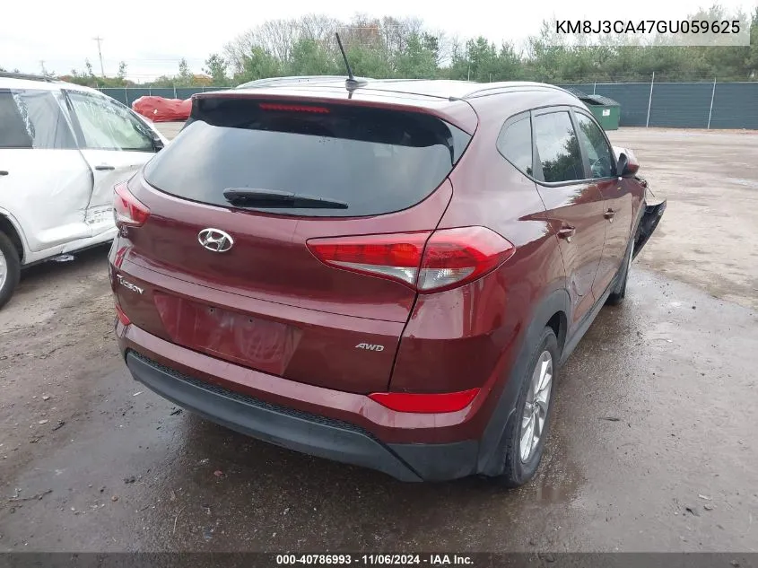 2016 Hyundai Tucson Se VIN: KM8J3CA47GU059625 Lot: 40786993