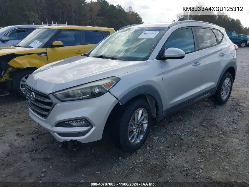 2016 Hyundai Tucson Se VIN: KM8J33A4XGU125312 Lot: 40787885