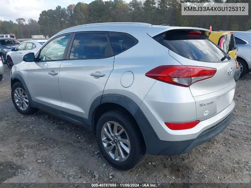 2016 Hyundai Tucson Se VIN: KM8J33A4XGU125312 Lot: 40787885