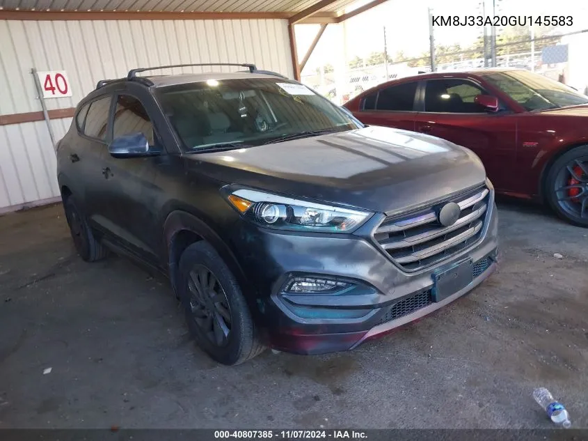 2016 Hyundai Tucson Eco VIN: KM8J33A20GU145583 Lot: 40807385