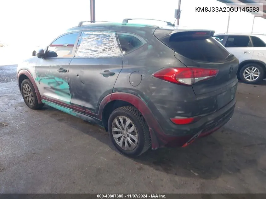 2016 Hyundai Tucson Eco VIN: KM8J33A20GU145583 Lot: 40807385