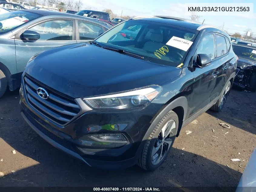 2016 Hyundai Tucson Sport VIN: KM8J33A21GU212563 Lot: 40807409