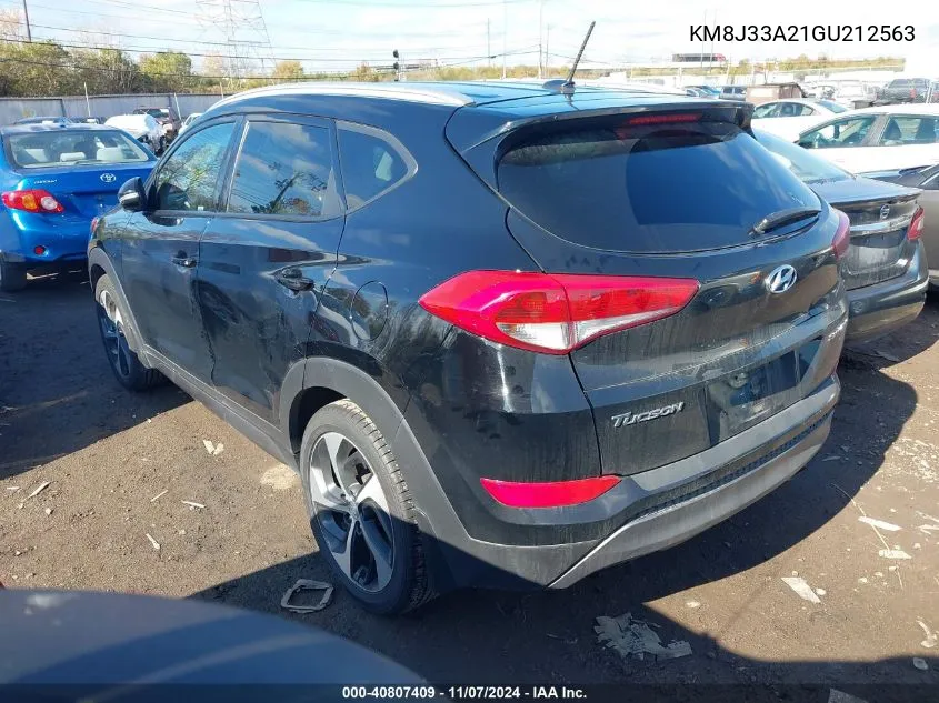 2016 Hyundai Tucson Sport VIN: KM8J33A21GU212563 Lot: 40807409