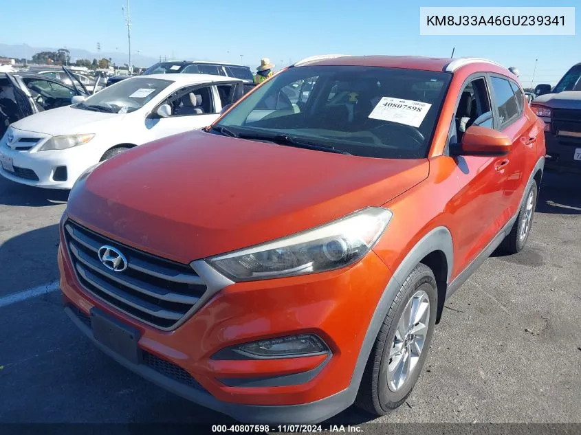 2016 Hyundai Tucson Se VIN: KM8J33A46GU239341 Lot: 40807598