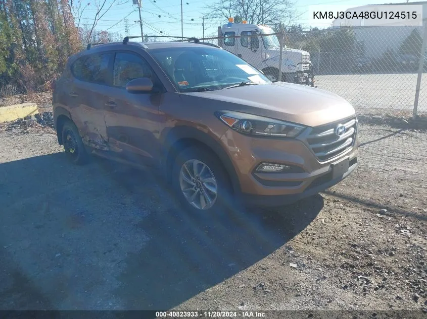 2016 Hyundai Tucson Se VIN: KM8J3CA48GU124515 Lot: 40823933