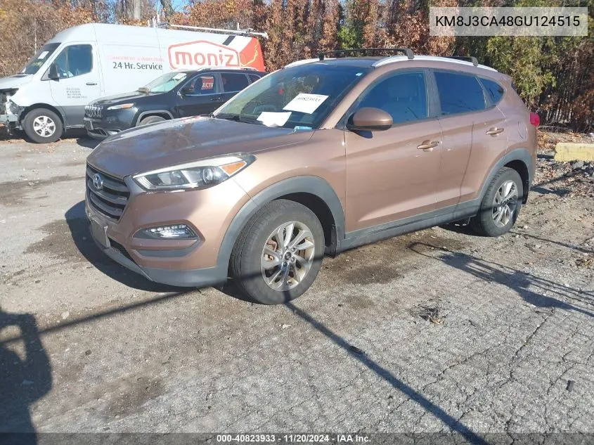 2016 Hyundai Tucson Se VIN: KM8J3CA48GU124515 Lot: 40823933