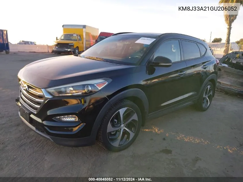 2016 Hyundai Tucson Limited VIN: KM8J33A21GU206052 Lot: 40845052