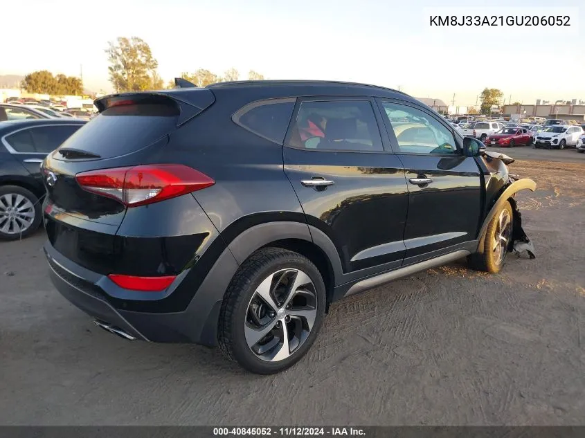 2016 Hyundai Tucson Limited VIN: KM8J33A21GU206052 Lot: 40845052