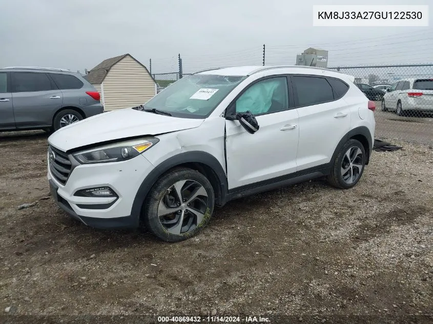 2016 Hyundai Tucson Sport VIN: KM8J33A27GU122530 Lot: 40869432