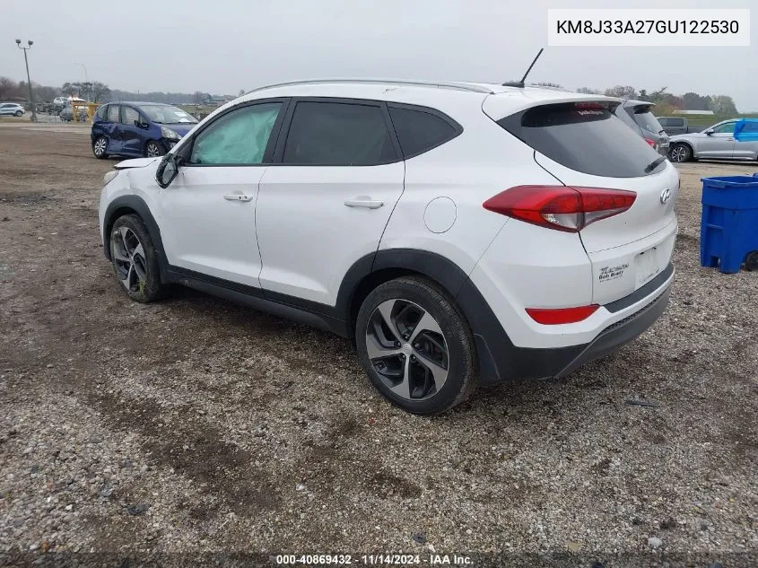 2016 Hyundai Tucson Sport VIN: KM8J33A27GU122530 Lot: 40869432