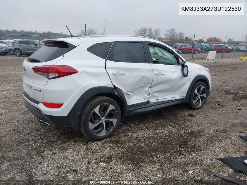 2016 Hyundai Tucson Sport VIN: KM8J33A27GU122530 Lot: 40869432