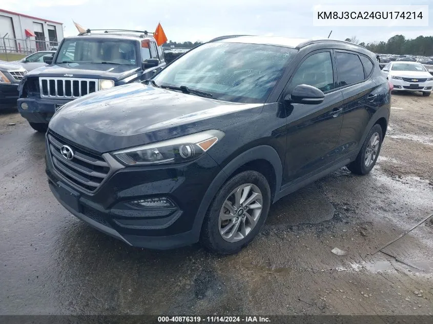 2016 Hyundai Tucson Eco VIN: KM8J3CA24GU174214 Lot: 40876319