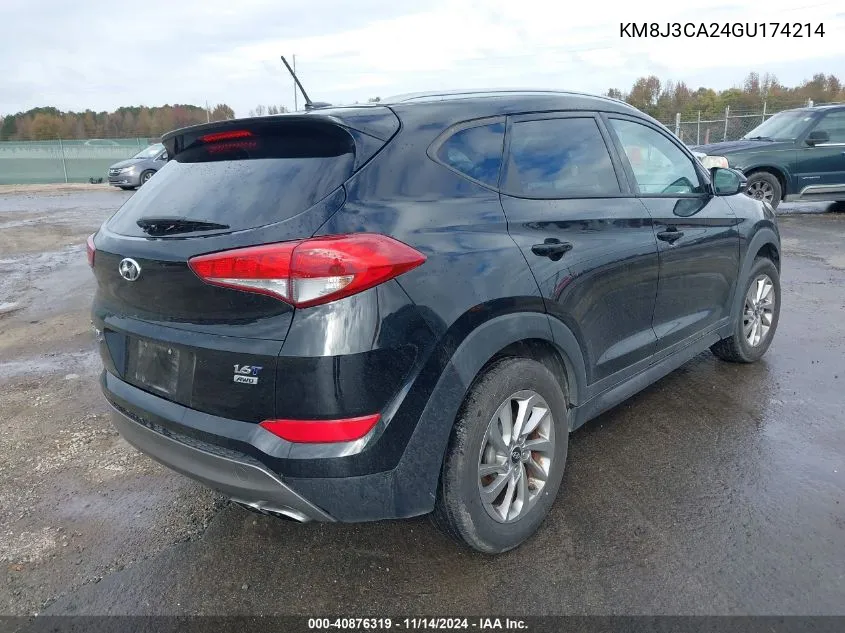 2016 Hyundai Tucson Eco VIN: KM8J3CA24GU174214 Lot: 40876319