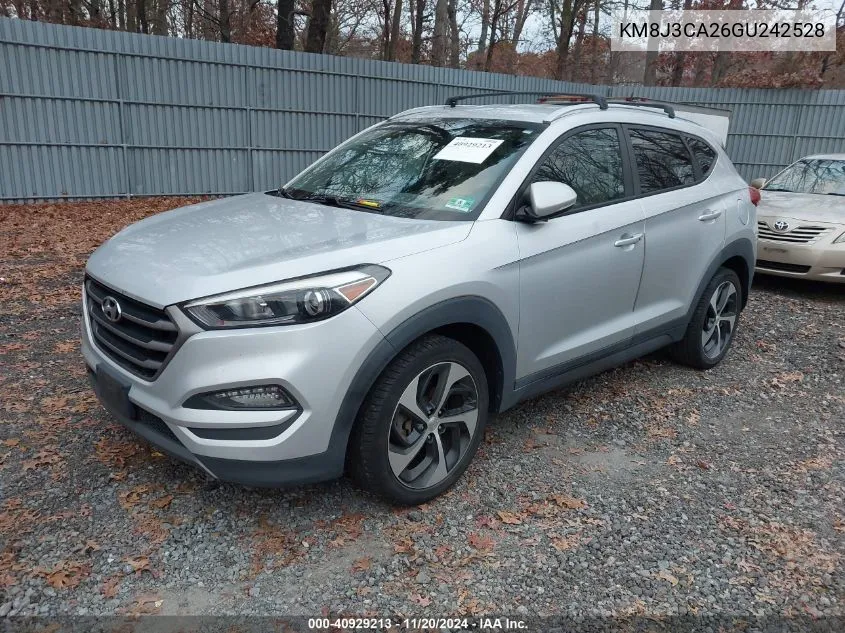 2016 Hyundai Tucson Sport VIN: KM8J3CA26GU242528 Lot: 40929213