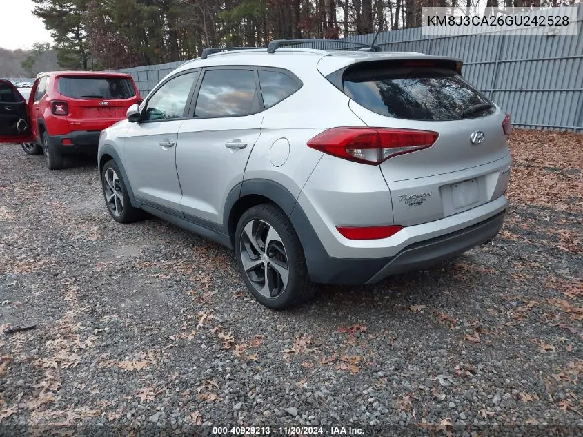 2016 Hyundai Tucson Sport VIN: KM8J3CA26GU242528 Lot: 40929213