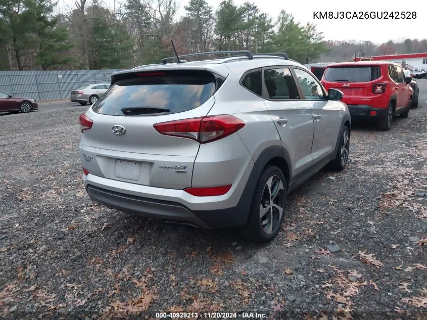 2016 Hyundai Tucson Sport VIN: KM8J3CA26GU242528 Lot: 40929213