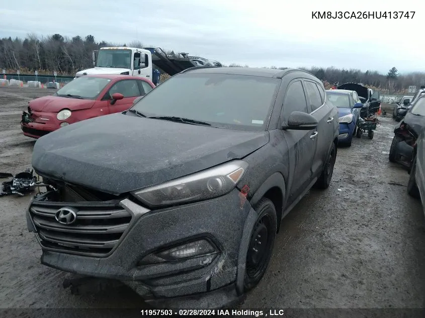 2017 Hyundai Tucson VIN: KM8J3CA26HU413747 Lot: 11957503