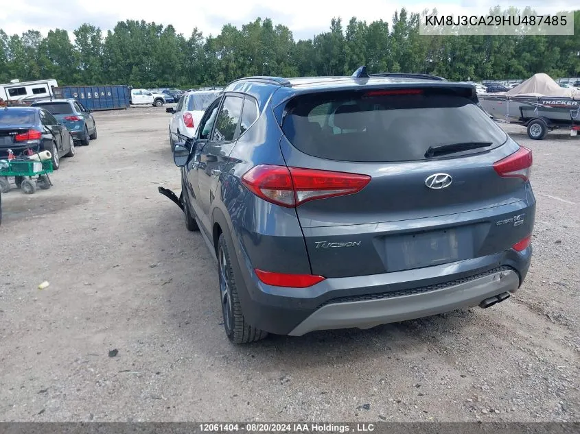 2017 Hyundai Tucson Limited/Sport And Eco/Se VIN: KM8J3CA29HU487485 Lot: 12061404