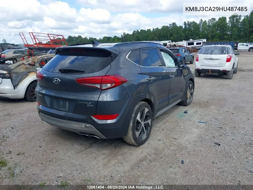 2017 Hyundai Tucson Limited/Sport And Eco/Se VIN: KM8J3CA29HU487485 Lot: 12061404