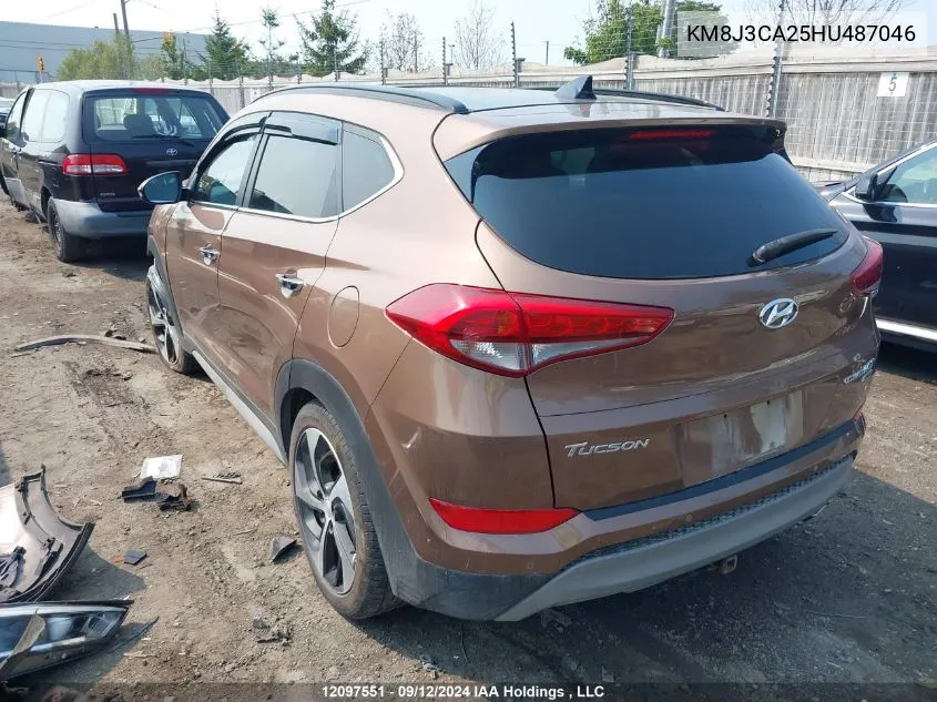 2017 Hyundai Tucson Ultimate VIN: KM8J3CA25HU487046 Lot: 12097551