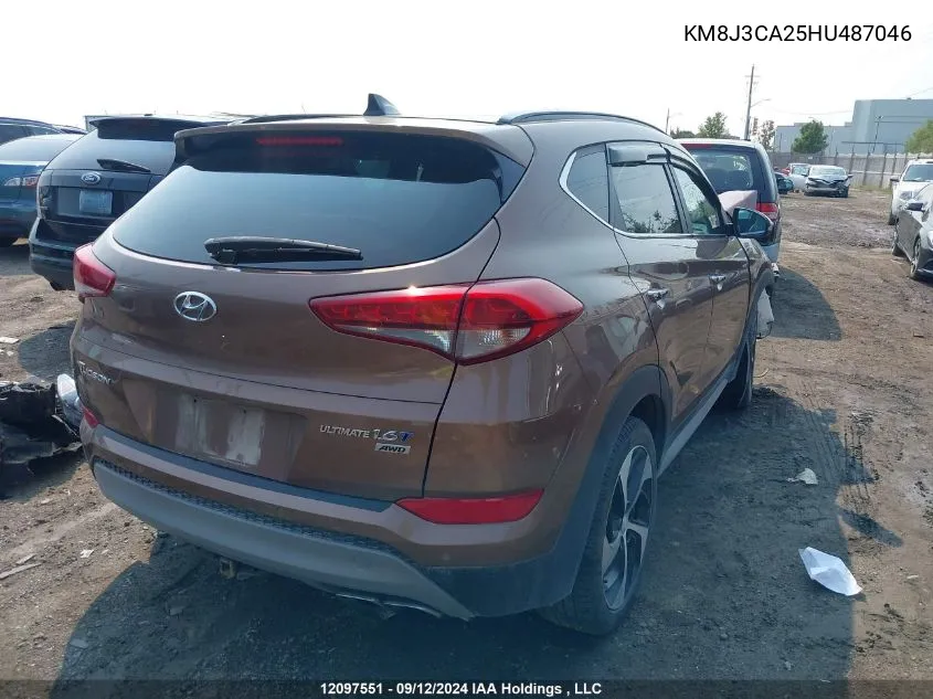 2017 Hyundai Tucson Ultimate VIN: KM8J3CA25HU487046 Lot: 12097551