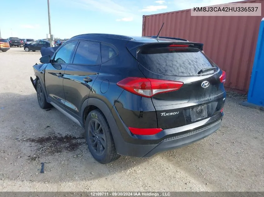 2017 Hyundai Tucson Se VIN: KM8J3CA42HU336537 Lot: 12109711