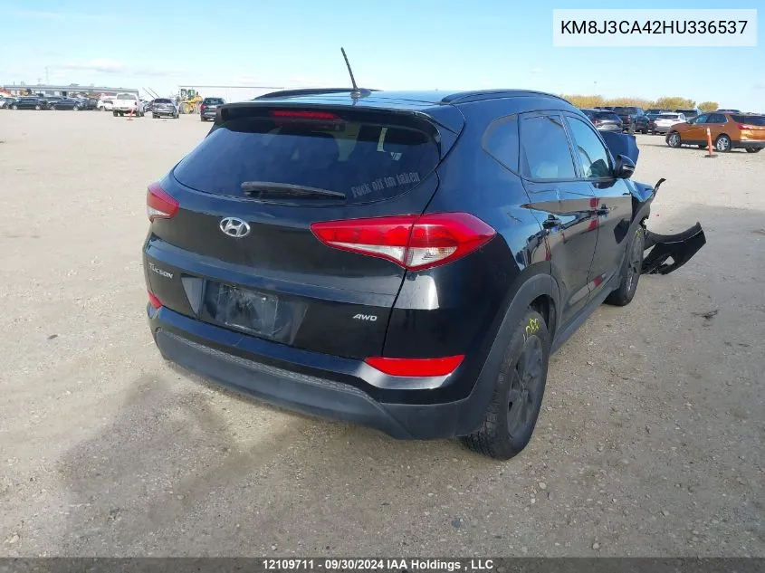 2017 Hyundai Tucson Se VIN: KM8J3CA42HU336537 Lot: 12109711