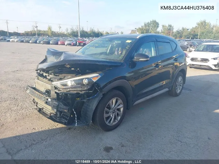 2017 Hyundai Tucson Limited/Sport And Eco/Se VIN: KM8J3CA44HU376408 Lot: 12115489